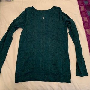 Emerald Green long sleeve sweat tech shirt